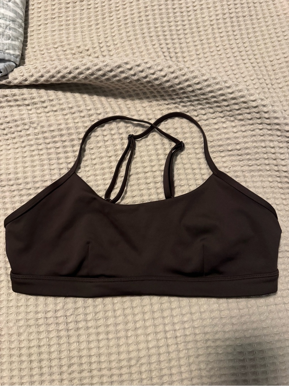 ALO Yoga Chocolate/Espresso Brown Racerback Sports Bra
